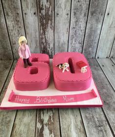 womans 60th birthday cake