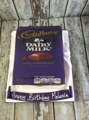 Chocolate bar birthday cake