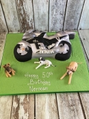 motor bike and dogs cake  dublin ireland