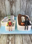 number birthday cake batman and robin sugar figures dublin ir