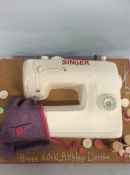 Sewing machine birthday cake