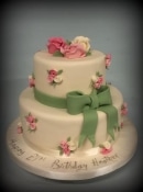 Vintage ladies birthday cake