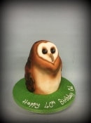 Owl  birthday cake