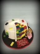 Lego birthday cake