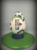 Rugby ball cake