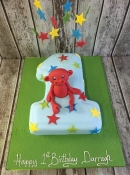 Number 1 birthday cake