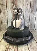 corpse bride engagement cake