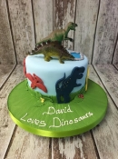 birthday cake dinosaur