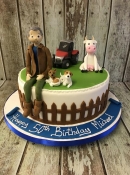 farming birthday cake