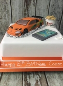 The fast and the furious car & KFC birthday cake