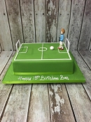 birthday cake football pitch