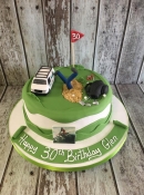 golf & van birthday cake
