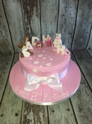 pink girls birthday cake
