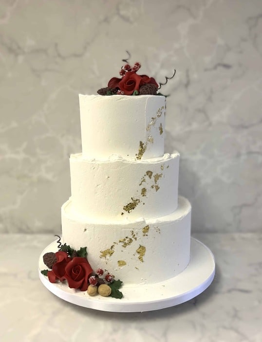Christmas-Frosting-wedding-cake