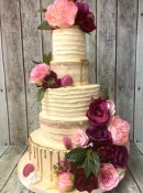 5-tier-butterream-and-semi-naked-wedding-cake-with-silk-flowers-