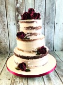 Semi-naked-3-tier-with-sugar-flowers-wedding-cake-