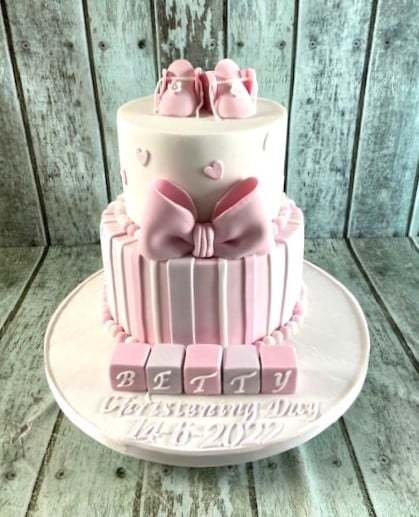 2-tier-stripes-and-herarts-christening-cake-