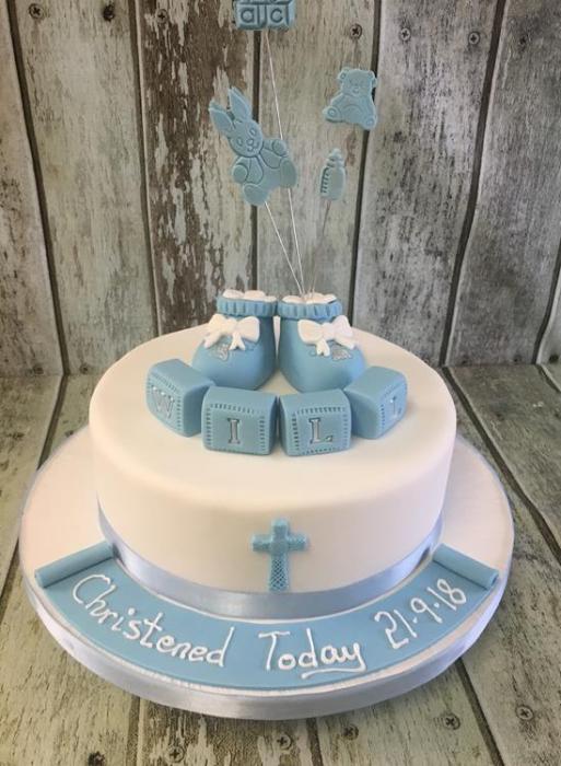 Christening cake baby shower cake