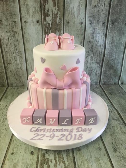 Christening cake baby shower cake