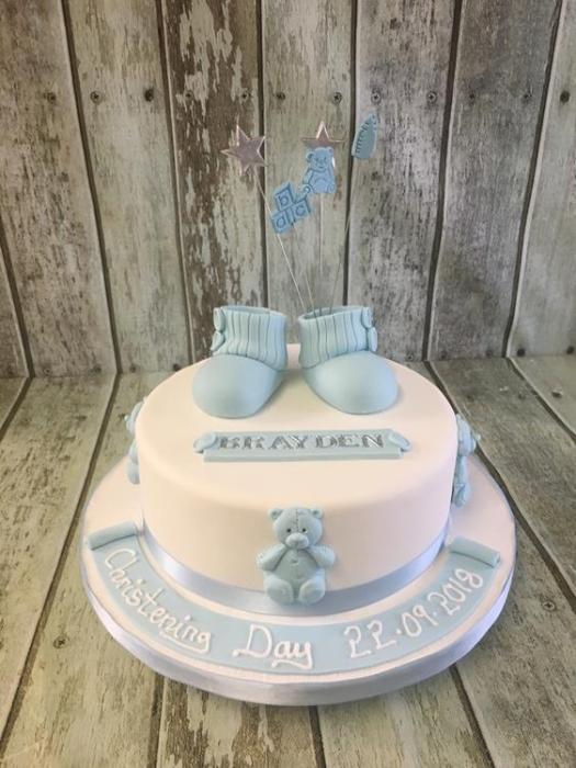 Christening cake baby shower cake