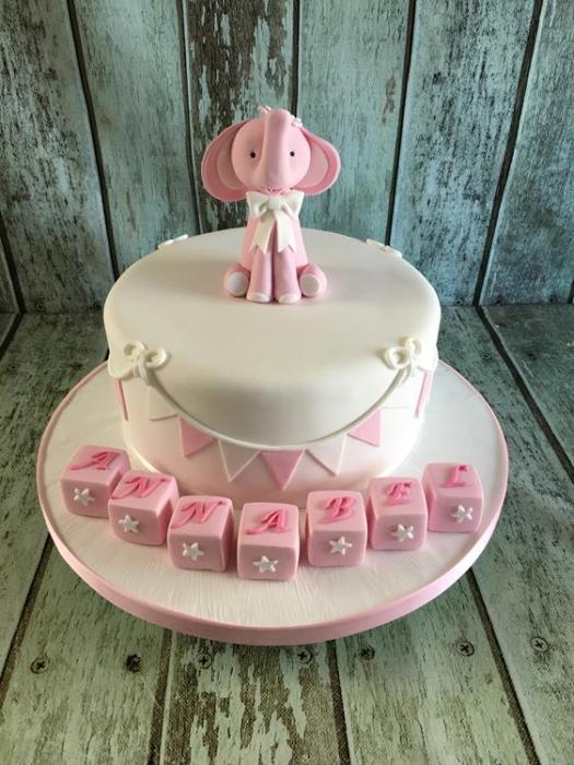Christening cake baby shower cake