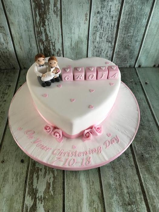 Christening cake baby shower cake