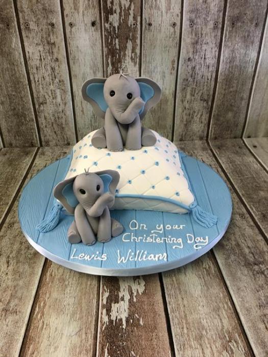 Christening cake baby shower cake