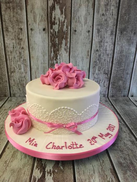 Christening cake baby shower cake