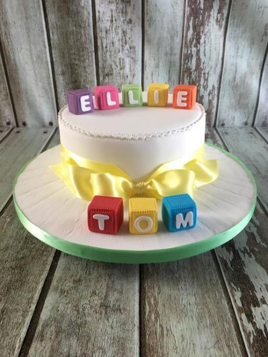 Christening cake baby shower cake