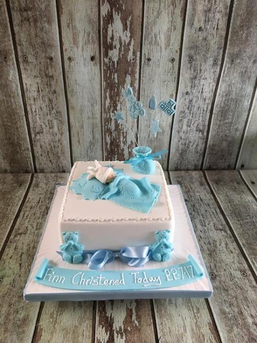 Christening cake baby shower cake