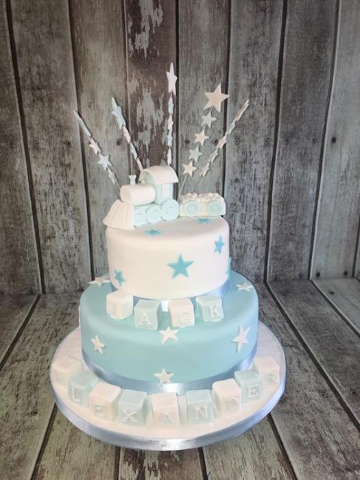 Christening cake baby shower cake
