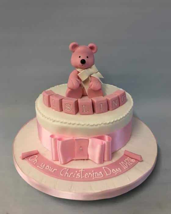 Christening cake baby shower cake