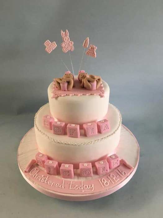 Christening cake baby shower cake