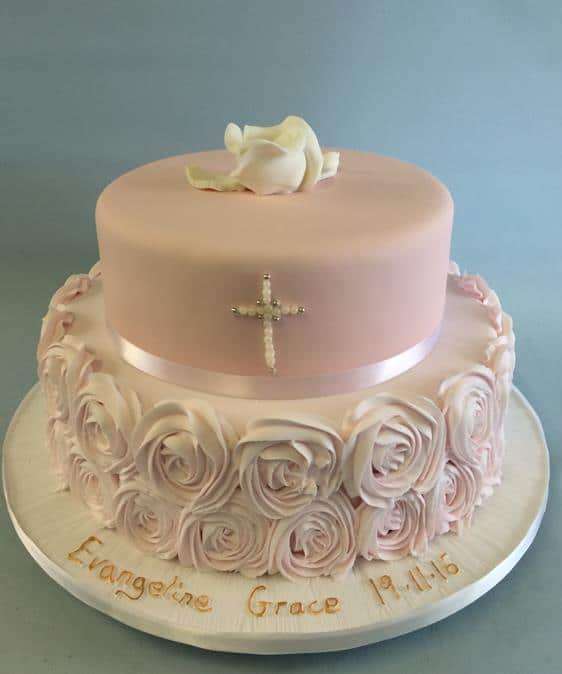 Christening cake baby shower cake