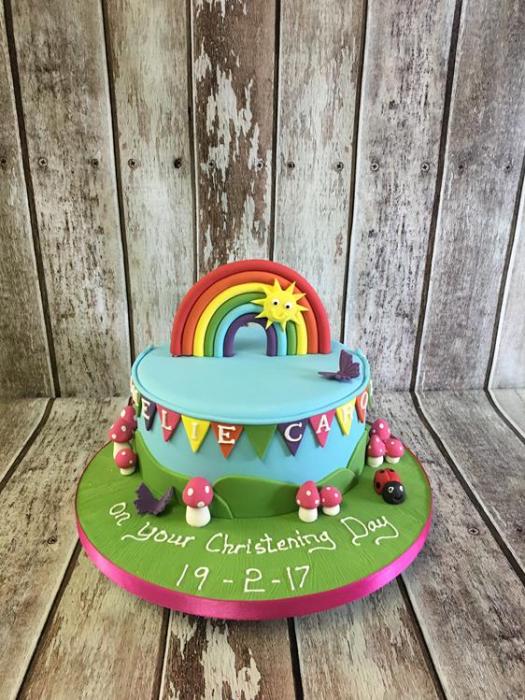 Christening cake baby shower cake