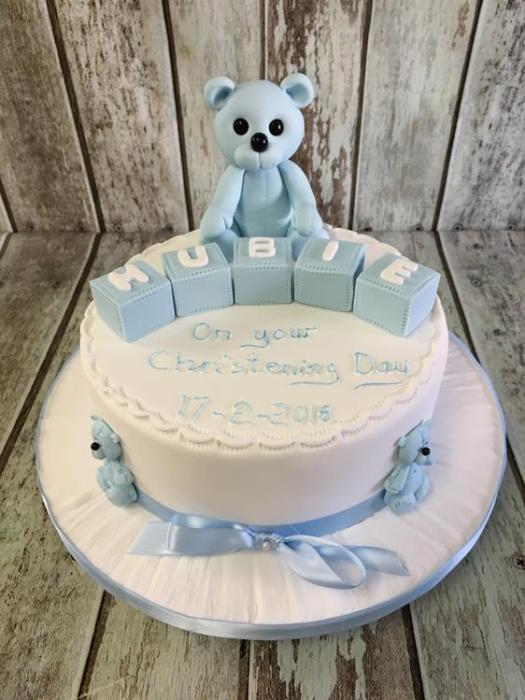 Christening cake baby shower cake