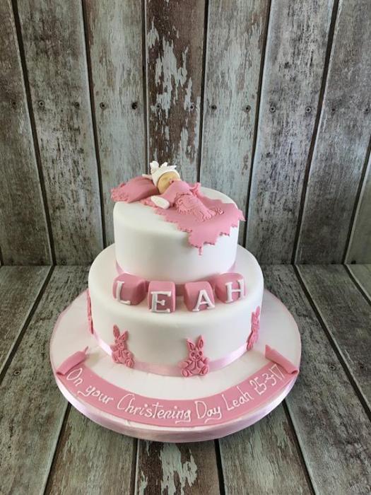 Christening cake baby shower cake