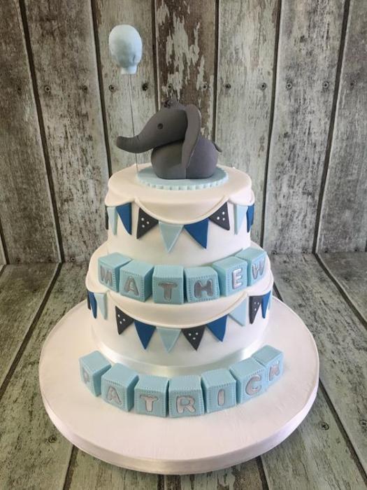 Christening cake baby shower cake