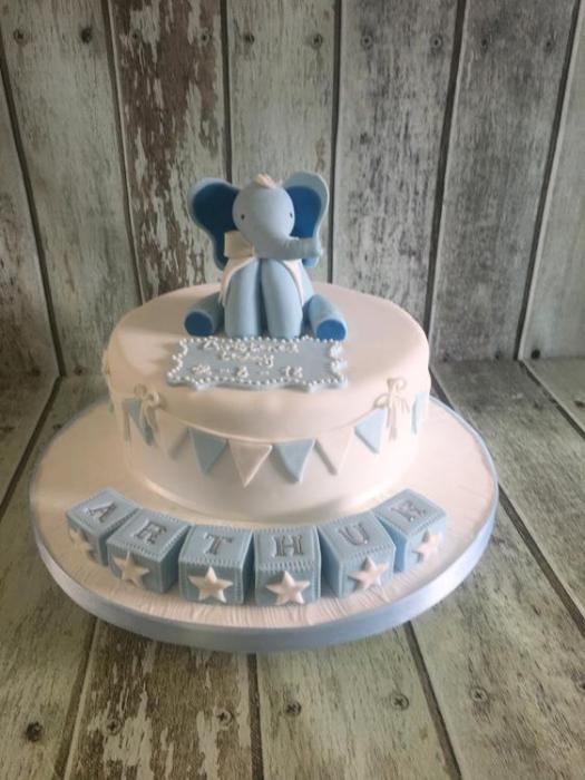 Christening cake baby shower cake