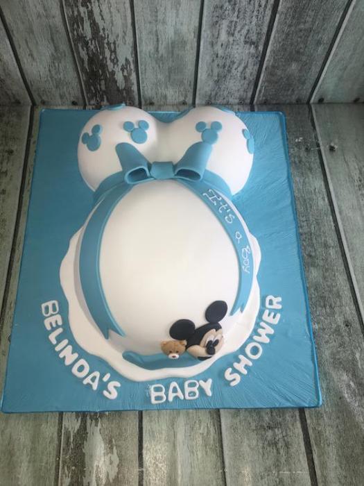 Christening cake baby shower cake
