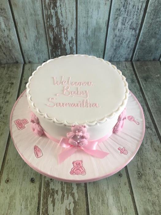 Christening cake baby shower cake