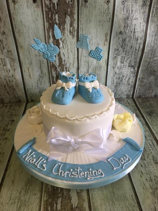 Christening cake baby shower cake