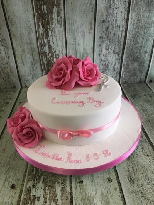 Christening cake baby shower cake