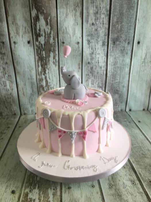 Christening cake baby shower cake