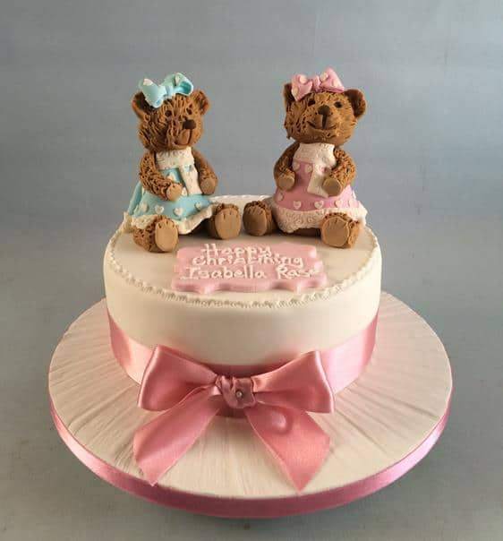 Christening cake for twins 4