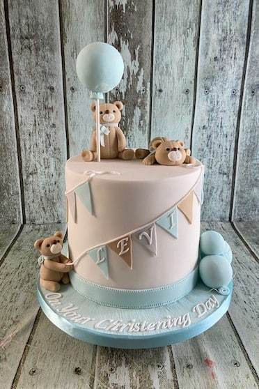 bunting-christening-cake-