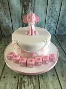 Christening cake baby shower cake