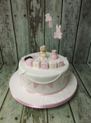 Christening cake baby shower cake