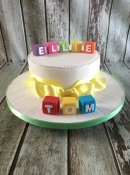 Christening cake baby shower cake