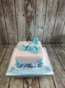 Christening cake baby shower cake